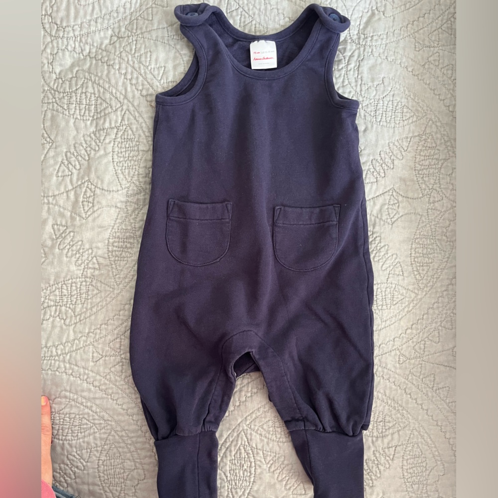 Hanna Andersson Blue Romper Jumpsuit